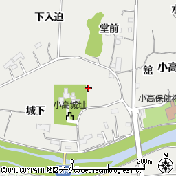 福島県南相馬市小高区小高（古城）周辺の地図
