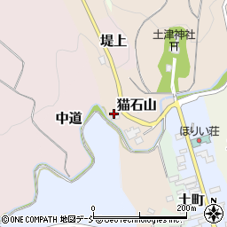 福島県耶麻郡猪苗代町猫石山周辺の地図