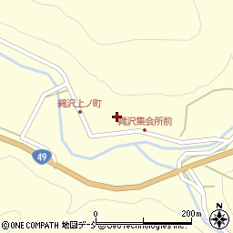 福島県西会津町（耶麻郡）睦合（縄沢甲）周辺の地図