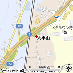 福島県二本松市大平山95周辺の地図