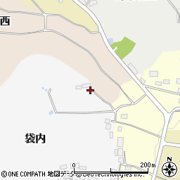 福島県二本松市袋内87周辺の地図