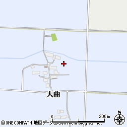 福島県会津若松市河東町福島大曲周辺の地図