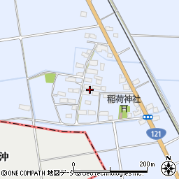 福島県会津若松市河東町福島西屋敷乙周辺の地図