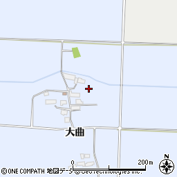 福島県会津若松市河東町福島（大曲）周辺の地図