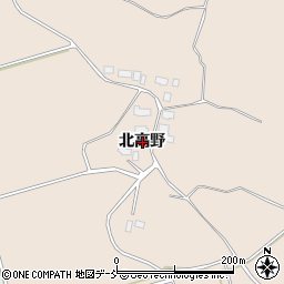 福島県会津若松市河東町広野北高野周辺の地図