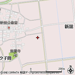 福島県会津坂下町（河沼郡）新舘周辺の地図