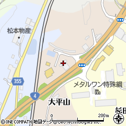 福島県二本松市大平山51周辺の地図