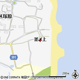 福島県南相馬市小高区塚原（釜ノ上）周辺の地図