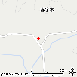 福島県双葉郡浪江町赤宇木中平周辺の地図