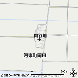 福島県会津若松市河東町岡田岡谷地6周辺の地図