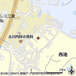 福島県二本松市西池周辺の地図