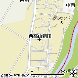 新潟県長岡市西高山新田周辺の地図