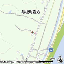 新潟県長岡市与板町岩方591周辺の地図