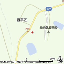福島県耶麻郡西会津町野沢西平乙周辺の地図