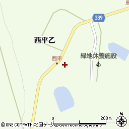 福島県西会津町（耶麻郡）野沢（西平乙）周辺の地図