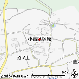 福島県南相馬市小高区塚原周辺の地図