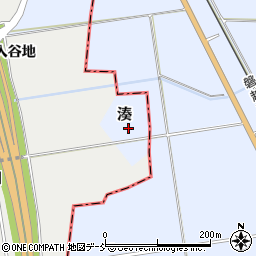 福島県河沼郡湯川村湊周辺の地図