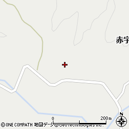 福島県浪江町（双葉郡）赤宇木（赤宇木）周辺の地図