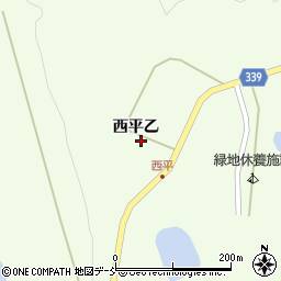 福島県耶麻郡西会津町野沢西平周辺の地図