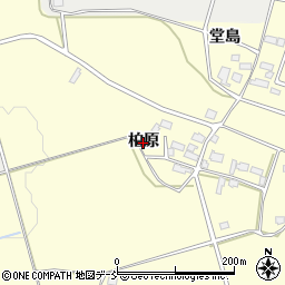 福島県会津若松市河東町大田原（柏原）周辺の地図