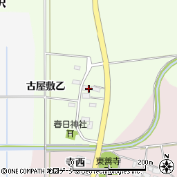福島県会津坂下町（河沼郡）八日沢（古屋敷乙）周辺の地図