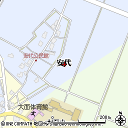 新潟県三条市安代周辺の地図