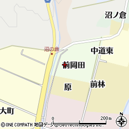 福島県猪苗代町（耶麻郡）前岡田周辺の地図