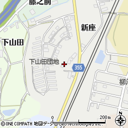 福島県二本松市新座周辺の地図