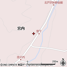 福島県二本松市戸沢宮内周辺の地図