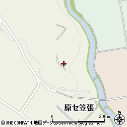 福島県二本松市原セ笠張周辺の地図