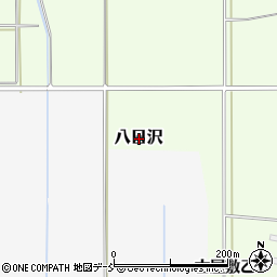 福島県会津坂下町（河沼郡）八日沢周辺の地図