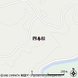 福島県二本松市長折四本松周辺の地図