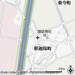 新潟県見附市釈迦塚町周辺の地図