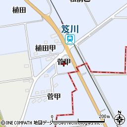 福島県湯川村（河沼郡）湊（菅甲）周辺の地図