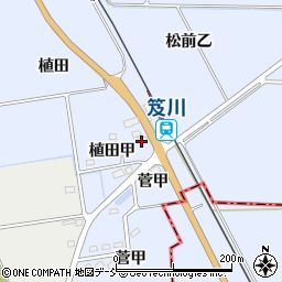 松川周辺の地図