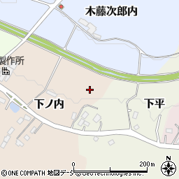 福島県二本松市下ノ内周辺の地図