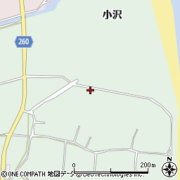 福島県南相馬市原町区小沢周辺の地図
