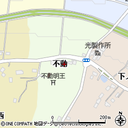 福島県二本松市不動周辺の地図
