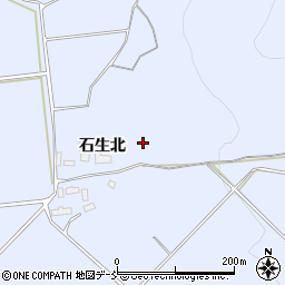 福島県磐梯町（耶麻郡）大谷（石生）周辺の地図