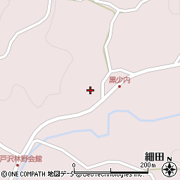 福島県二本松市戸沢黒少内周辺の地図