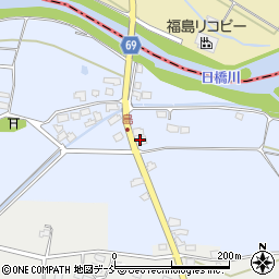 福島県会津若松市河東町福島東面周辺の地図