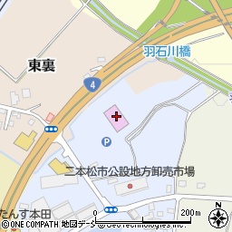 ダイナム二本松店周辺の地図