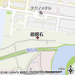 福島県二本松市鐙摺石周辺の地図