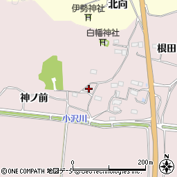 福島県南相馬市原町区堤谷神ノ前周辺の地図