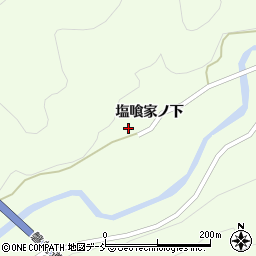 福島県耶麻郡西会津町野沢塩喰家ノ上周辺の地図