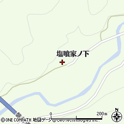 福島県西会津町（耶麻郡）野沢（塩喰家ノ上）周辺の地図