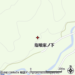 福島県耶麻郡西会津町野沢塩喰周辺の地図