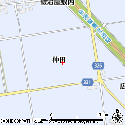 福島県湯川村（河沼郡）湊（仲田）周辺の地図