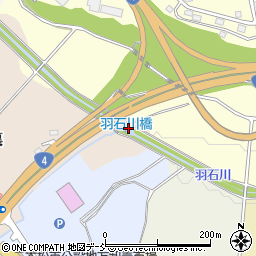 羽石川橋周辺の地図