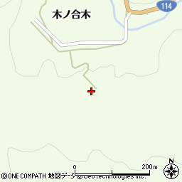 福島県川俣町（伊達郡）山木屋（木向山）周辺の地図